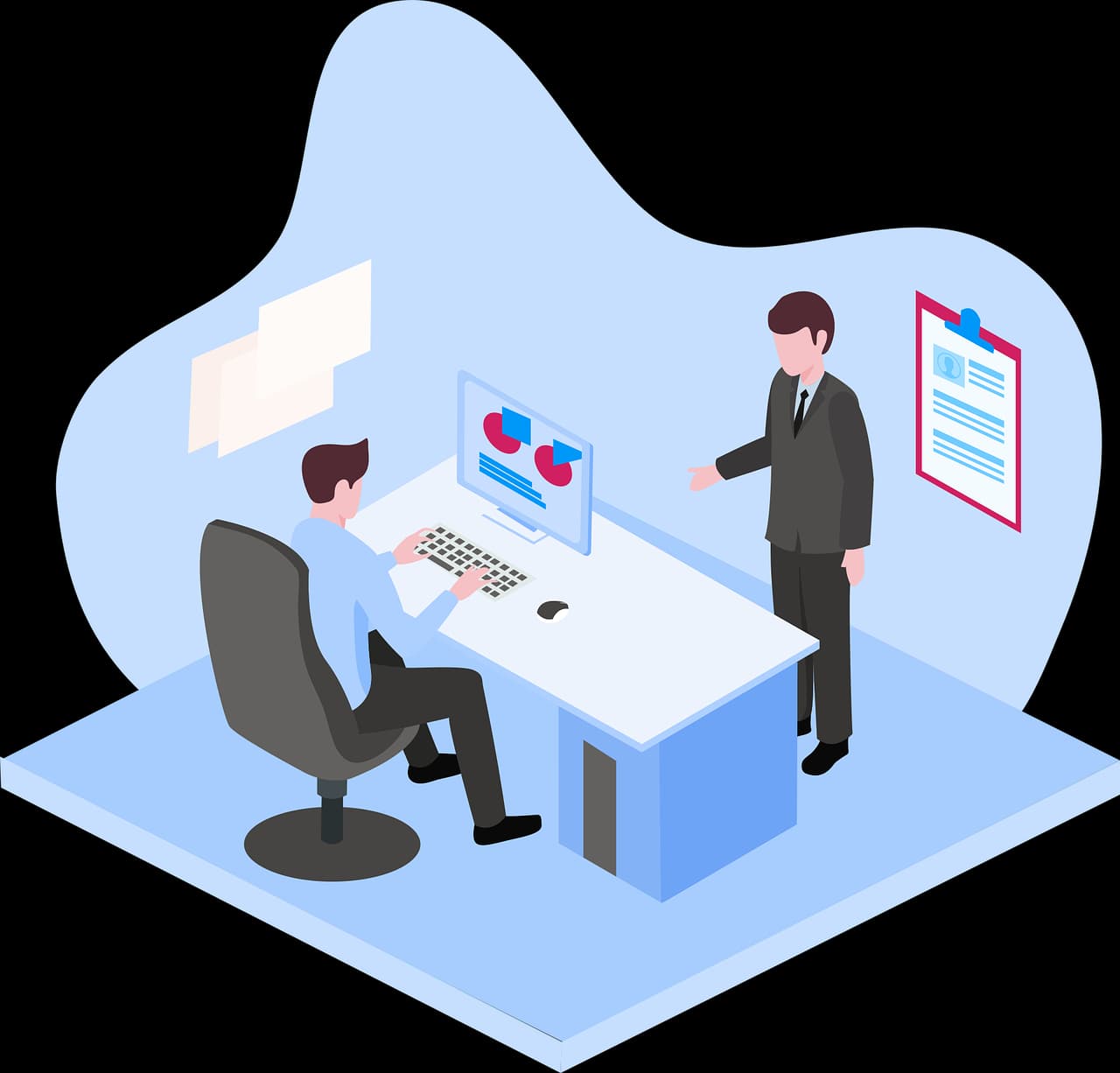 Engineering team collaborating